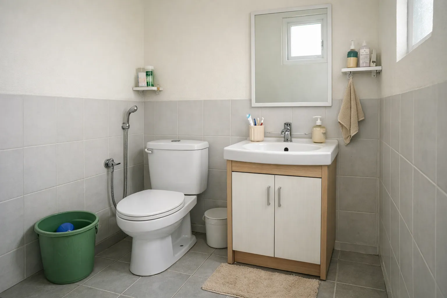 10 Warna Cat yang Cocok untuk Kamar Mandi Sempit