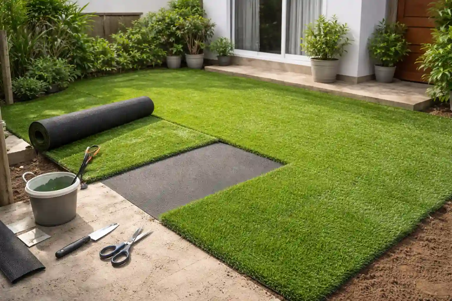 Cara Pasang Rumput Sintetis agar Rapi, Awet, dan Terlihat Natural